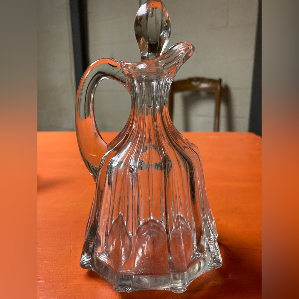 Vintage Glass Cruet with Stopper